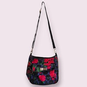 Betsey Johnson Skull and Roses Crossbody Bag